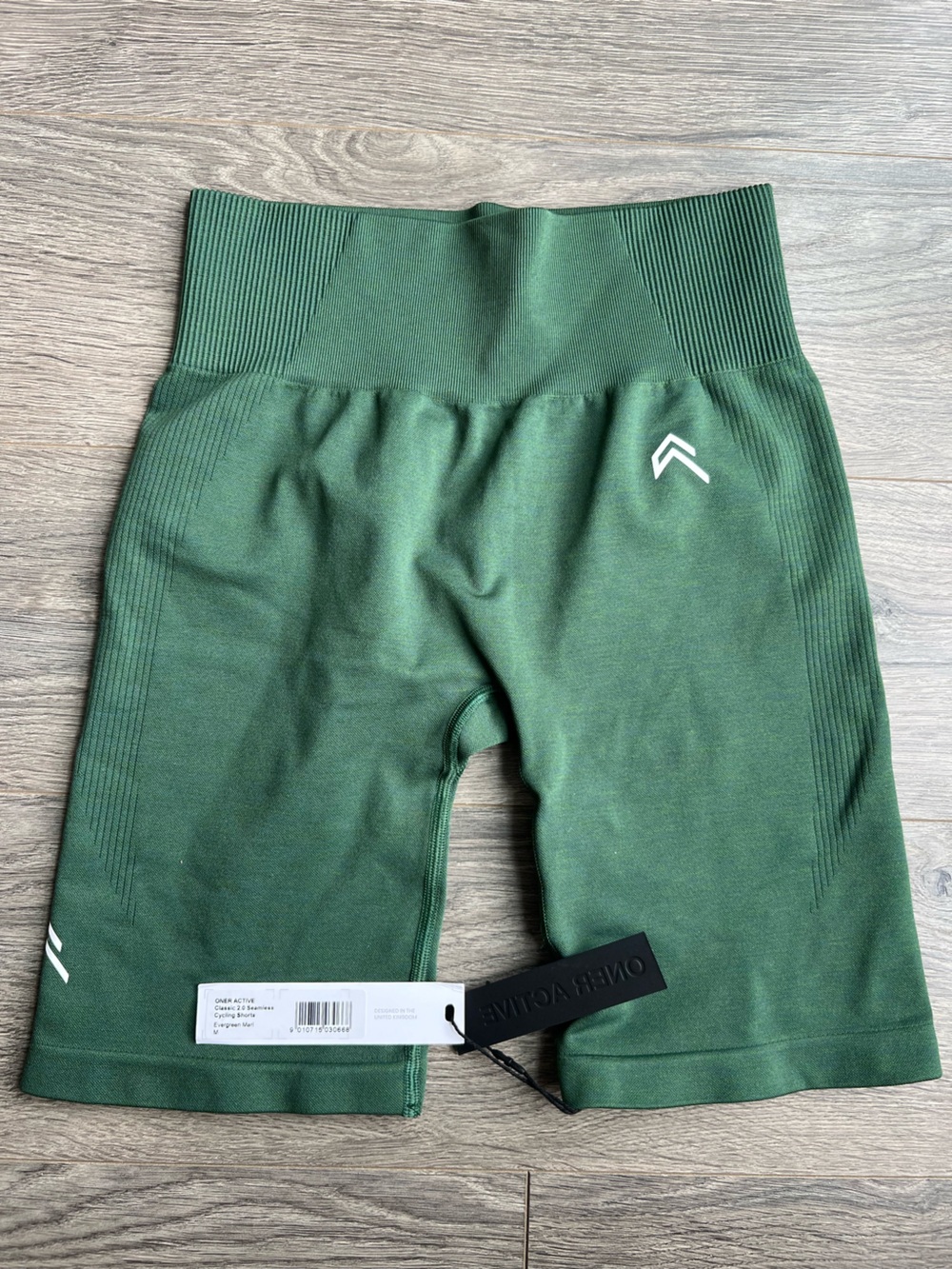 Oner Active Forest Green Athletic High-Waist Bike Shorts